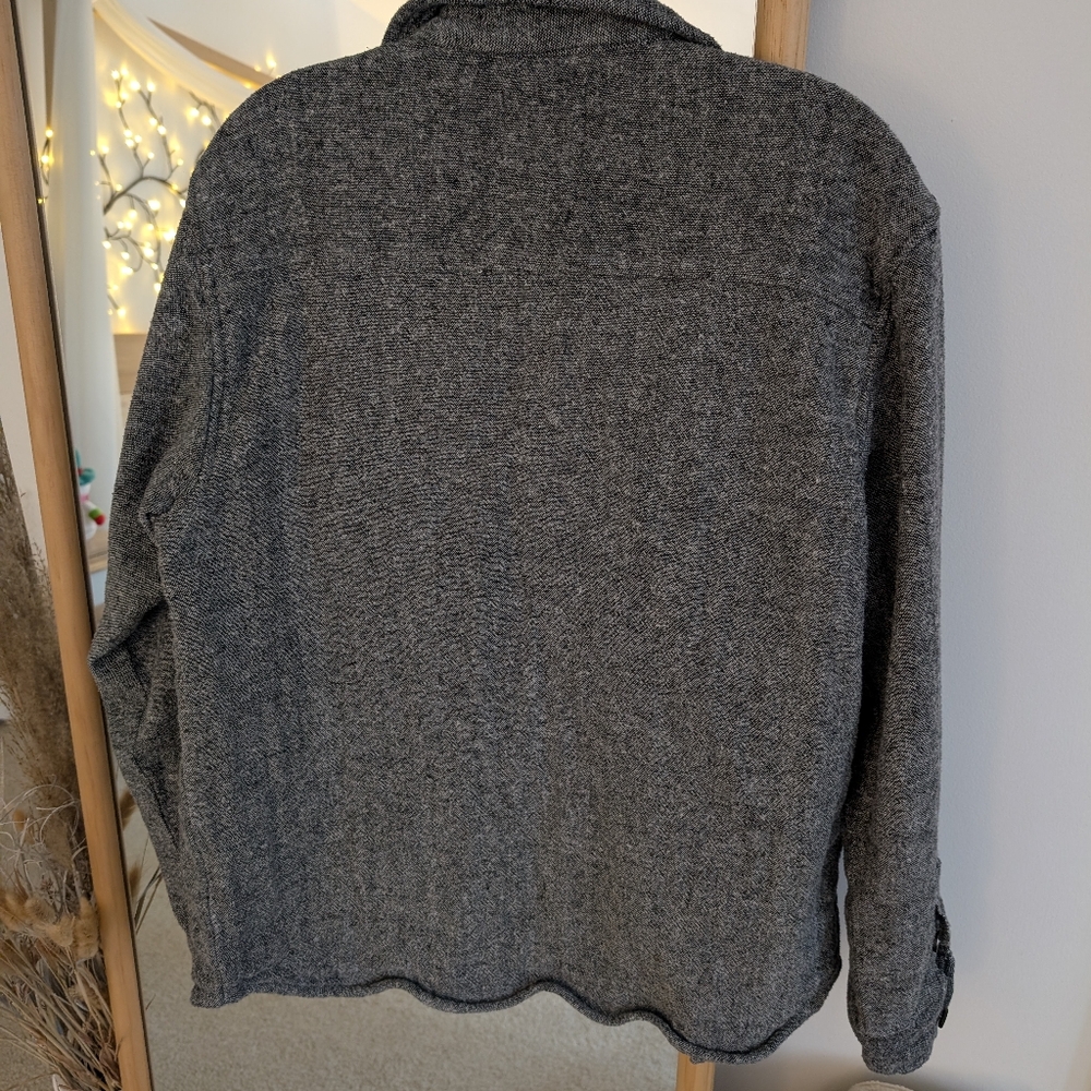 Gray Men's Button Down Shirt - Picture 3 of 3